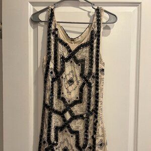 Free People Speak Easy Beaded Mini Dress
